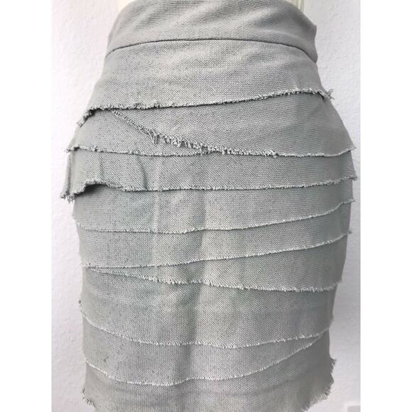 Adam by Adam Lippes Raw Trim Tiered Mini Skirt - Picture 4 of 9